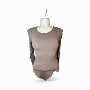 Babaton Tan Body Suit - Size S